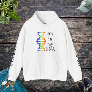 Gay Pride Sweatshirt - its in my Dna Hooded Rainbow - Dipaliz - White / s - Hoodies