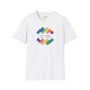 Rainbow Geometry T-shirt, ?Different Minds Infinite Possibilities’ Graphic Tee - T-shirts