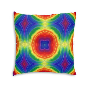 Tufted Floor Pillow Rainbow Boho Square Cushion - Dipaliz - 30’’ × - Throw Pillows