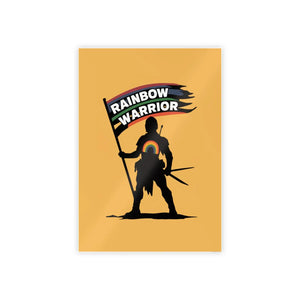 Rainbow Warrior High-gloss Pride Poster - Bold Room Decor - Dipaliz