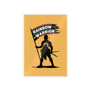 Rainbow Warrior High-gloss Pride Poster - Bold Room Decor - Dipaliz