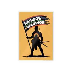 Rainbow Warrior High-gloss Pride Poster - Bold Room Decor - Dipaliz