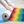 Rainbow Wave Foam Yoga Mat - Colorful Lightweight - Dipaliz - 24” x 72” - & Pilates Mats