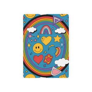 Rainbow Smiley Poker Playing Cards 300gsm Premium Card - Dipaliz - 2.5’’ x 3.5’’ / White / Semi Glossy - Games