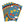 Rainbow Smiley Poker Playing Cards 300gsm Premium Card Dipaliz - Games