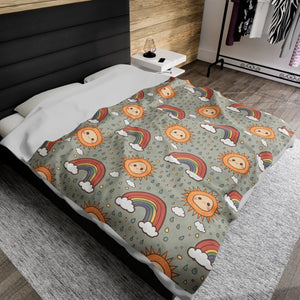 Sun Plush Blanket – Medium Heavy-weight Fabric - Dipaliz - Blankets