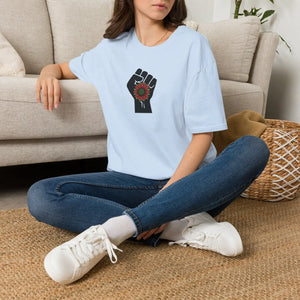 Raised Fist Sunflower Tee – Solidarity Protest - Dipaliz - T-shirts