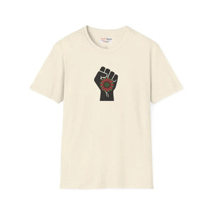 Raised Fist Sunflower Tee – Solidarity Protest - Dipaliz - T-shirts