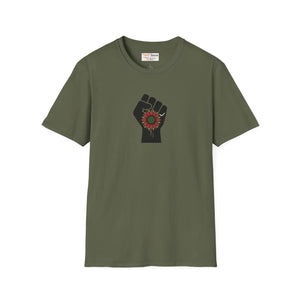 Raised Fist Sunflower Tee – Solidarity Protest - Dipaliz - T-shirts