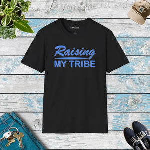Raising my Tribe Cotton Tee - Softstyle Comfort - Dipaliz - Black / s - T-shirts