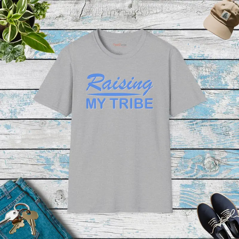 Elevate your Look with Raising my Tribe Softstyle Tee - Sport Grey / s T-shirt