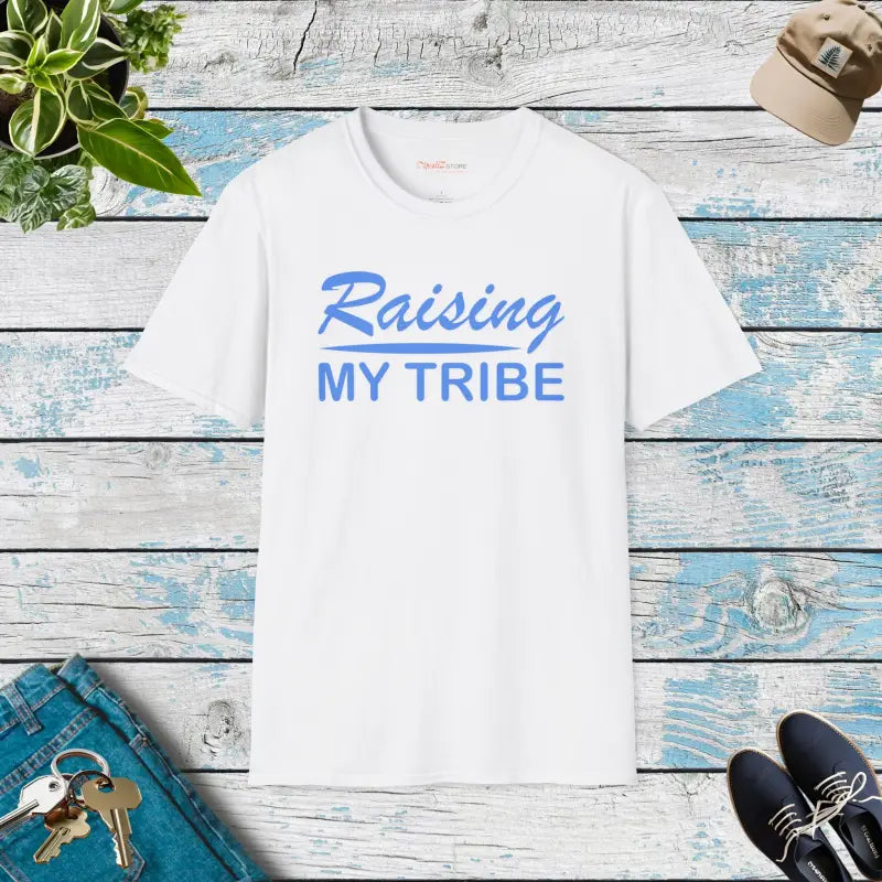 Elevate your Look with Raising my Tribe Softstyle Tee - White / s T-shirt