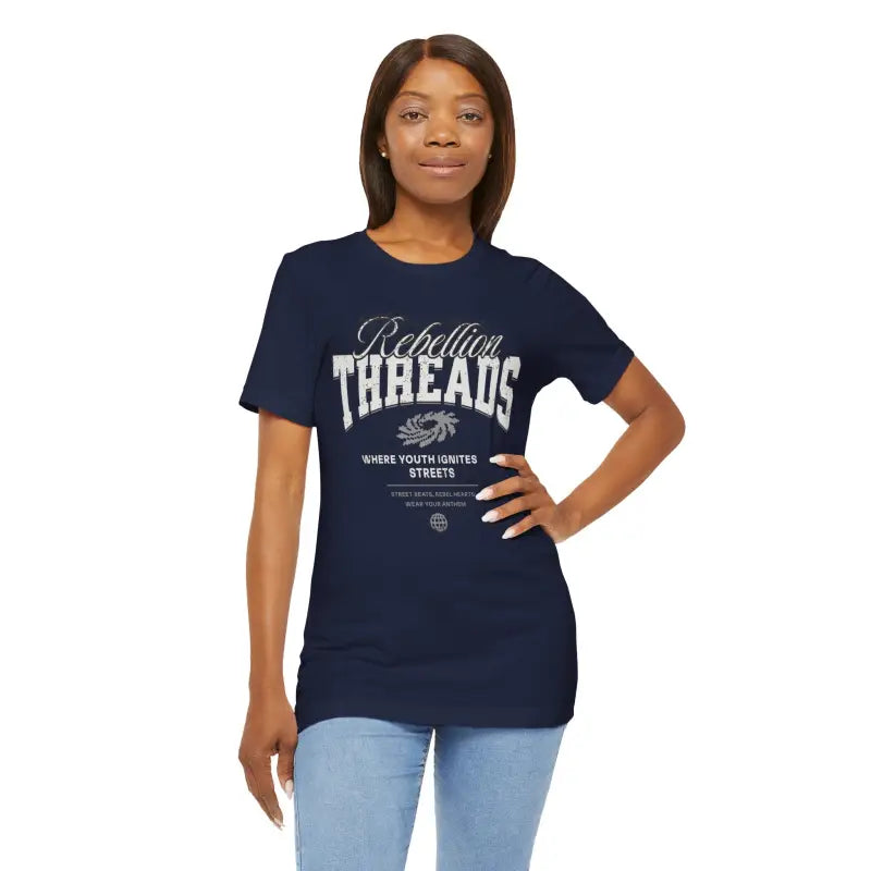 Rebellion Threads Unisex Jersey Short Sleeve Tee - Navy / s Kids Clothes