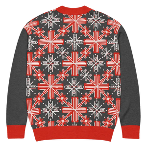 Red Colorblock Cardigan - Bold Patchwork Statement - Dipaliz - Cardigans