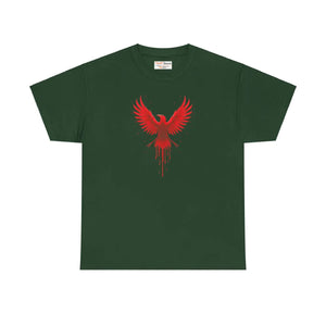 Vibrant Red Eagle Unisex Heavy Cotton Tee - Dipaliz - T-shirts