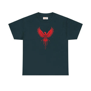 Vibrant Red Eagle Unisex Heavy Cotton Tee - Dipaliz - T-shirts