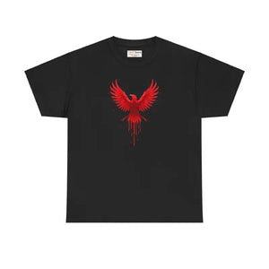 Red Eagle Unisex Heavy Cotton Tee Bold Football Fan Statement - Dipaliz - T-shirts