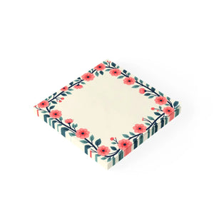 Vibrant Red Flower Sticky Notes - Gsm White Uncoated - Dipaliz