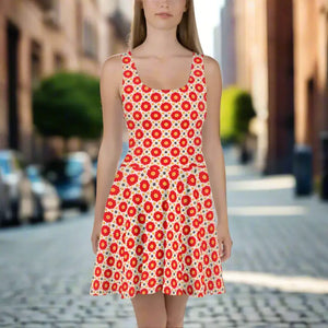 Sleeveless Skater Dress Stunning Silhouette Vibrant Flair Dipaliz - Dresses