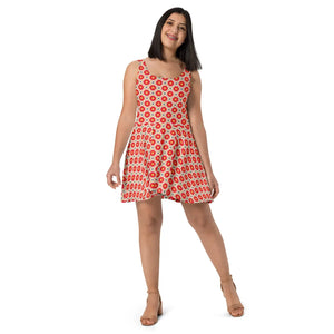 Sleeveless Skater Dress – Vibrant Flair - Dipaliz - Dresses - Xs