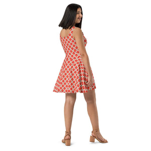 Sleeveless Skater Dress – Vibrant Flair - Dipaliz - Dresses - Xs