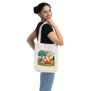 Organic Red Fox Sitting Canvas Tote Bag - Dipaliz - Bags