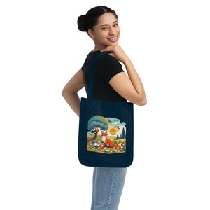 Organic Red Fox Sitting Canvas Tote Bag - Dipaliz - Bags