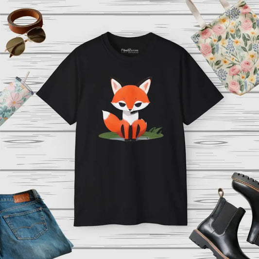 Unleash Style in a Red Fox Ultra Cotton Tee - Black / s T-shirt