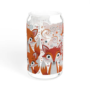 Red Fox 16oz Sipper Glass - Clear Tempered - Dipaliz - Tumblers