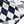 Eco Navy and White Checkered Print Bandana - Dipaliz - Bandanas & Headties