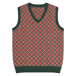 Pattern Knit Vest - Vintage Modern Style - Dipaliz - 3xl - Vests
