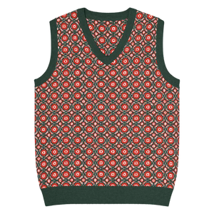 Pattern Knit Vest - Vintage Modern Style - Dipaliz - l - Vests