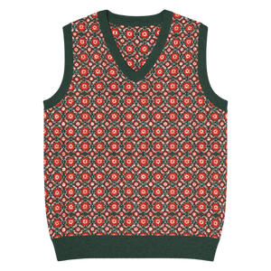 Pattern Knit Vest - Vintage Modern Style - Dipaliz - Xs - Vests
