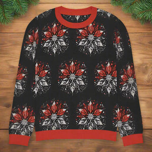 Grey Snowflake Crew Neck - Embrace Cozy Comfort - Dipaliz - Sweaters - s