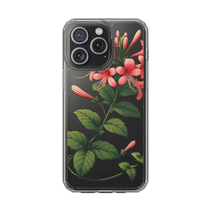 Red Honeysuckle Vine Clear Case - Floral Protection - Dipaliz - Mobile Phone Cases