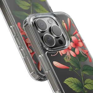 Red Honeysuckle Vine Clear Case - Nature Style Protection - Dipaliz - Mobile Phone Cases