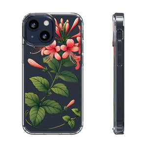 Red Honeysuckle Vine Clear Case - Nature Style Protection - Dipaliz - Iphone 13 Mini / Without Gift Packaging - Mobile