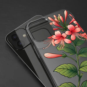 Red Honeysuckle Vine Clear Case - Nature Style Protection - Dipaliz - Mobile Phone Cases
