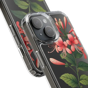 Red Honeysuckle Vine Clear Case - Nature Style Protection - Dipaliz - Mobile Phone Cases