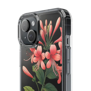 Red Honeysuckle Vine Clear Case - Nature Style Protection - Dipaliz - Mobile Phone Cases