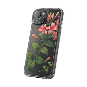 Red Honeysuckle Vine Clear Case - Nature Style Protection - Dipaliz - Mobile Phone Cases
