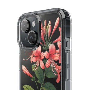 Red Honeysuckle Vine Clear Case - Nature Style Protection - Dipaliz - Mobile Phone Cases