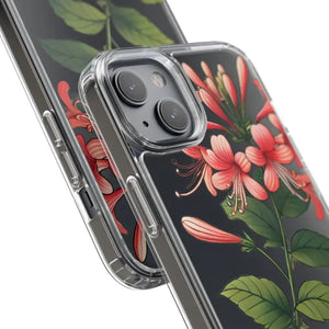 Red Honeysuckle Vine Clear Case - Nature Style Protection - Dipaliz - Mobile Phone Cases