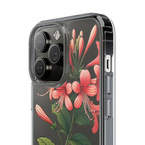 Red Honeysuckle Vine Clear Case - Nature Style Protection - Dipaliz - Mobile Phone Cases