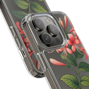 Red Honeysuckle Vine Clear Case - Nature Style Protection - Dipaliz - Mobile Phone Cases