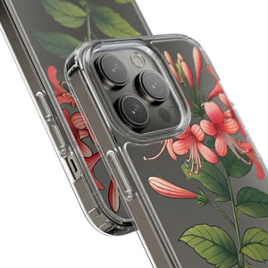 Red Honeysuckle Vine Clear Case - Nature Style Protection - Dipaliz - Mobile Phone Cases