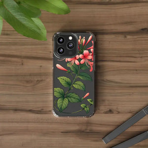 Red Honeysuckle Vine Clear Case - Nature Style Protection - Dipaliz - Mobile Phone Cases