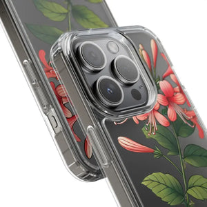 Red Honeysuckle Vine Clear Case - Nature Style Protection - Dipaliz - Mobile Phone Cases