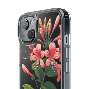 Red Honeysuckle Vine Clear Case - Nature Style Protection - Dipaliz - Mobile Phone Cases