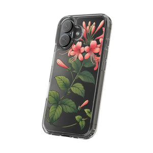 Red Honeysuckle Vine Clear Case - Nature Style Protection - Dipaliz - Mobile Phone Cases
